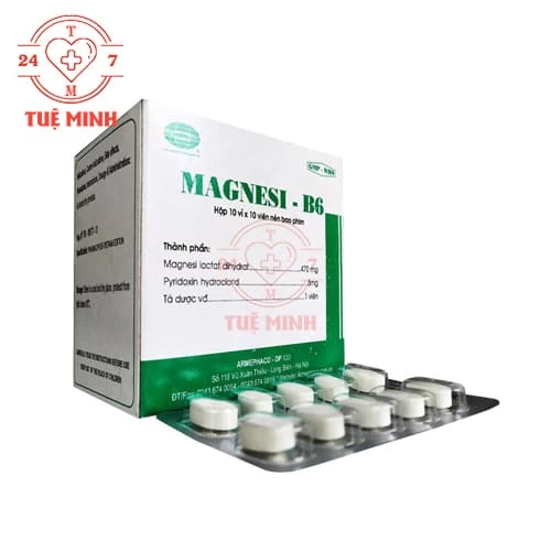 Magnesi-B6 Armephaco - Thuốc điều trị các trường hợp thiếu magnesium nặng